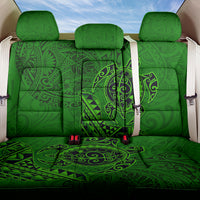 Hawaii Monk Seal and Dolphin Back Car Seat Cover Polynesian Kakau Pattern Green LT03 One Size Green - Polynesian Pride
