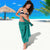 Hawaii Monk Seal and Dolphin Sarong Polynesian Kakau Pattern Turquoise
