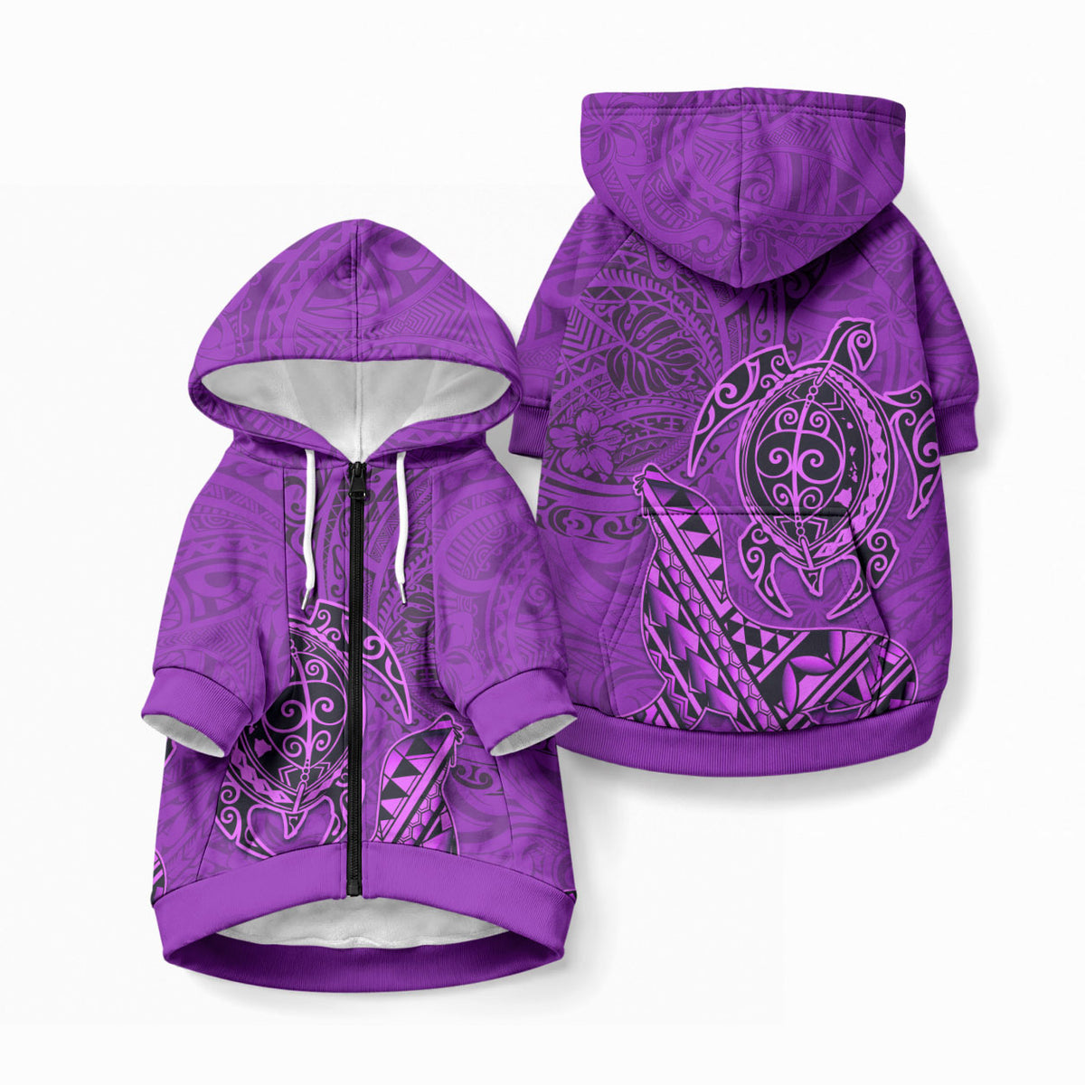 Hawaiian Monk Seal and Dolphin Pet Hoodie