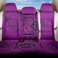 Hawaii Monk Seal and Dolphin Back Car Seat Cover Polynesian Kakau Pattern Pink LT03 One Size Pink - Polynesian Pride