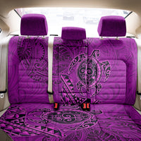 Hawaii Monk Seal and Dolphin Back Car Seat Cover Polynesian Kakau Pattern Pink LT03 - Polynesian Pride