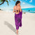 Hawaii Monk Seal and Dolphin Sarong Polynesian Kakau Pattern Pink