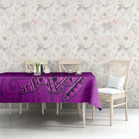 Hawaii Monk Seal and Dolphin Tablecloth Polynesian Kakau Pattern Pink