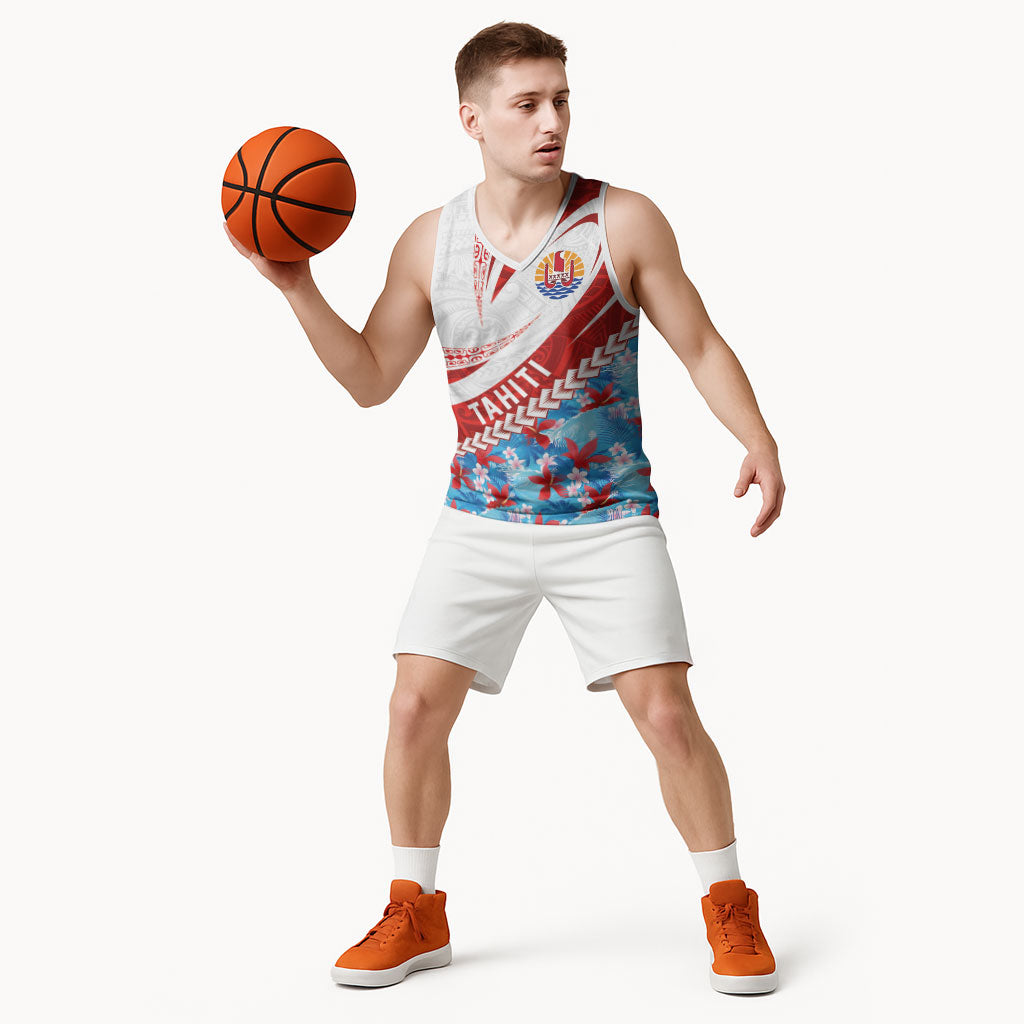 Personalized Tahiti Surfing 2026 Basketball Jersey Marquesan Tattoo-Sporty Style LT03 - Polynesian Pride