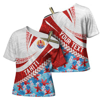 Personalized Tahiti Surfing 2026 Cross Shoulder Shirt Marquesan Tattoo-Sporty Style LT03 - Polynesian Pride