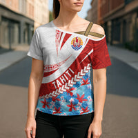 Personalized Tahiti Surfing 2026 Cross Shoulder Shirt Marquesan Tattoo-Sporty Style LT03 - Polynesian Pride