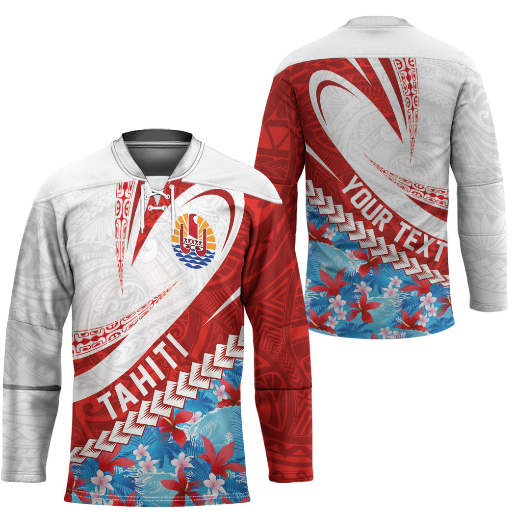 Personalized Tahiti Surfing 2026 Hockey Jersey Marquesan Tattoo-Sporty Style LT03 - Polynesian Pride