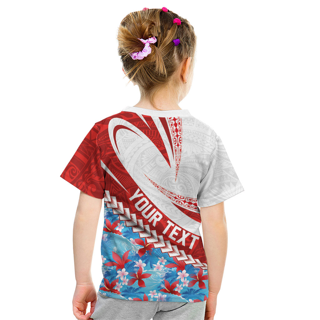 Personalized Tahiti Surfing 2026 Kid T Shirt Marquesan Tattoo-Sporty Style LT03 - Polynesian Pride