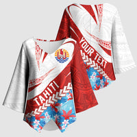 Personalized Tahiti Surfing 2026 Kimono Sleeve Blouse Marquesan Tattoo-Sporty Style LT03 - Polynesian Pride