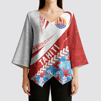 Personalized Tahiti Surfing 2026 Kimono Sleeve Blouse Marquesan Tattoo-Sporty Style LT03 - Polynesian Pride