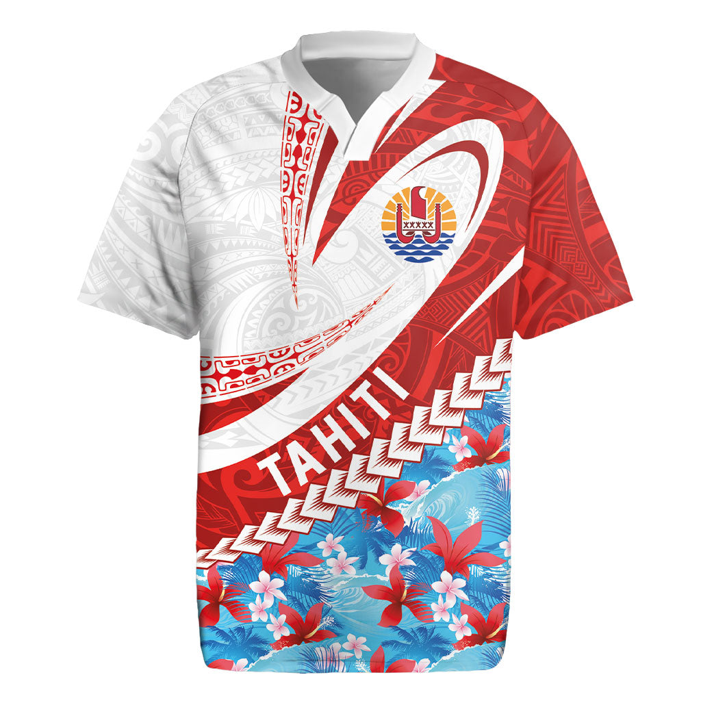 Personalized Tahiti Surfing 2026 Rugby Jersey Marquesan Tattoo-Sporty Style LT03 Multicolor - Polynesian Pride
