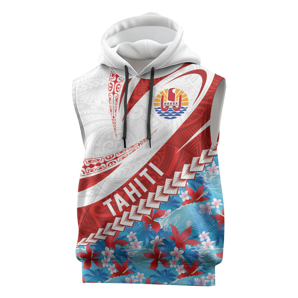 Personalized Tahiti Surfing 2026 Sleeveless Hoodie Marquesan Tattoo-Sporty Style LT03 Multicolor - Polynesian Pride