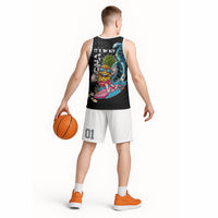 Hawaii Pineapple Surfing Basketball Jersey It's in My DNA - Kakau and Polynesian Pattern LT03 - Polynesian Pride