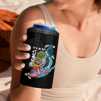 Hawaii Pineapple Surfing 4 in 1 Can Cooler Tumbler It's in My DNA - Kakau and Polynesian Pattern LT03 - Polynesian Pride