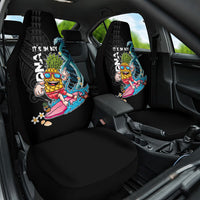 Hawaii Pineapple Surfing Car Seat Cover It's in My DNA - Kakau and Polynesian Pattern LT03 One Size Black - Polynesian Pride