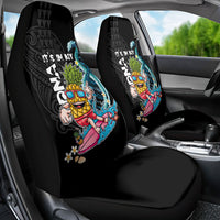 Hawaii Pineapple Surfing Car Seat Cover It's in My DNA - Kakau and Polynesian Pattern LT03 - Polynesian Pride