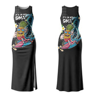 Hawaii Pineapple Surfing Couples Matching Tank Maxi Dress and Long Sleeve Button Shirt It's in My DNA - Kakau and Polynesian Pattern LT03 - Polynesian Pride