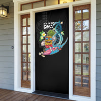 Hawaii Pineapple Surfing Door Cover It's in My DNA - Kakau and Polynesian Pattern LT03 - Polynesian Pride