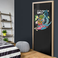 Hawaii Pineapple Surfing Door Cover It's in My DNA - Kakau and Polynesian Pattern LT03 - Polynesian Pride