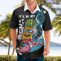 Hawaii Pineapple Surfing Hawaiian Shirt It's in My DNA - Kakau and Polynesian Pattern LT03 - Polynesian Pride