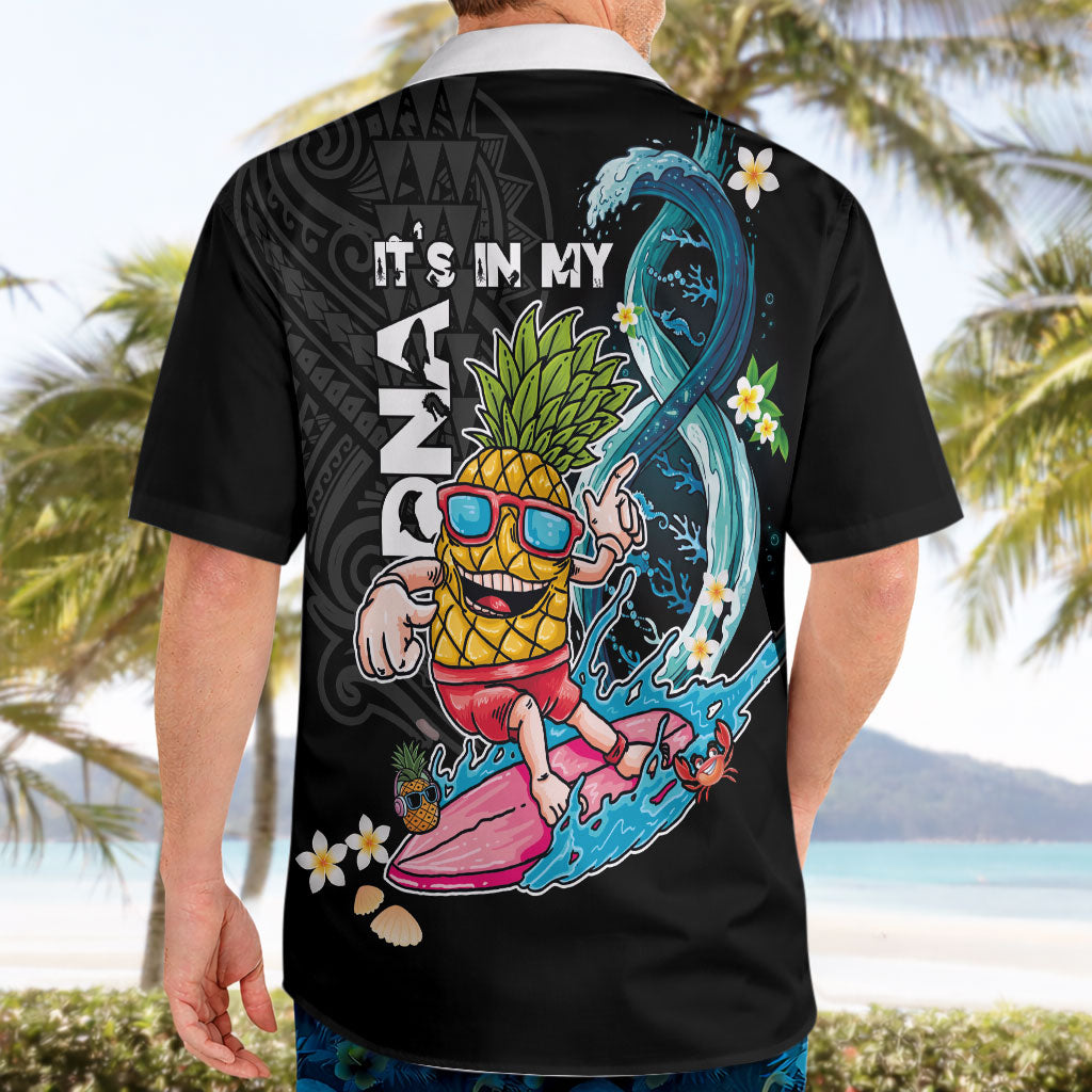 Hawaii Pineapple Surfing Hawaiian Shirt It's in My DNA - Kakau and Polynesian Pattern LT03 - Polynesian Pride