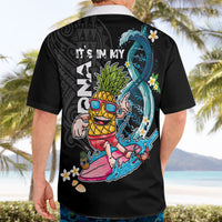 Hawaii Pineapple Surfing Hawaiian Shirt It's in My DNA - Kakau and Polynesian Pattern LT03 - Polynesian Pride