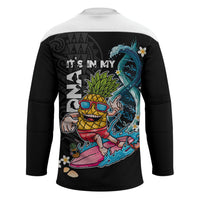 Hawaii Pineapple Surfing Hockey Jersey It's in My DNA - Kakau and Polynesian Pattern LT03 - Polynesian Pride