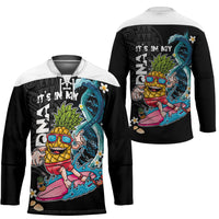 Hawaii Pineapple Surfing Hockey Jersey It's in My DNA - Kakau and Polynesian Pattern LT03 - Polynesian Pride