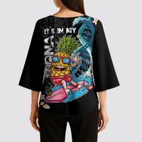 Hawaii Pineapple Surfing Kimono Sleeve Blouse It's in My DNA - Kakau and Polynesian Pattern LT03 - Polynesian Pride