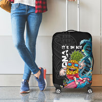 Hawaii Pineapple Surfing Luggage Cover It's in My DNA - Kakau and Polynesian Pattern LT03 - Polynesian Pride
