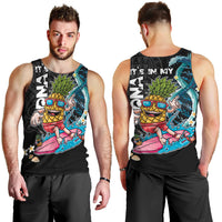 Hawaii Pineapple Surfing Men Tank Top It's in My DNA - Kakau and Polynesian Pattern LT03 - Polynesian Pride