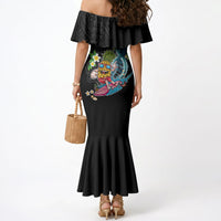Hawaii Pineapple Surfing Mermaid Dress It's in My DNA - Kakau and Polynesian Pattern LT03 - Polynesian Pride
