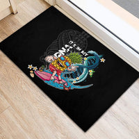 Hawaii Pineapple Surfing Rubber Doormat It's in My DNA - Kakau and Polynesian Pattern LT03 - Polynesian Pride