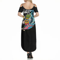 Hawaii Pineapple Surfing Summer Maxi Dress It's in My DNA - Kakau and Polynesian Pattern LT03 - Polynesian Pride