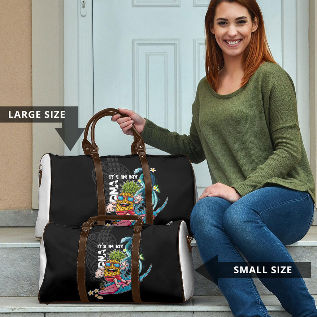 Hawaii Pineapple Surfing Travel Bag It's in My DNA - Kakau and Polynesian Pattern LT03 - Polynesian Pride