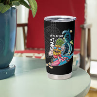 Hawaii Pineapple Surfing Tumbler Cup It's in My DNA - Kakau and Polynesian Pattern LT03 - Polynesian Pride