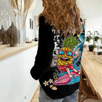 Hawaii Pineapple Surfing Women Casual Shirt It's in My DNA - Kakau and Polynesian Pattern LT03 - Polynesian Pride