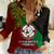 Custom Papua New Guinea East New Britain Province Women Casual Shirt PNG Birds Of Paradise Polynesian Arty Style LT03 Female Green - Polynesian Pride