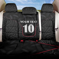 Custom New Zealand Rugby Back Car Seat Cover Maori All Black Championship 2024 and Silver Fern LT03 One Size Black - Polynesian Pride