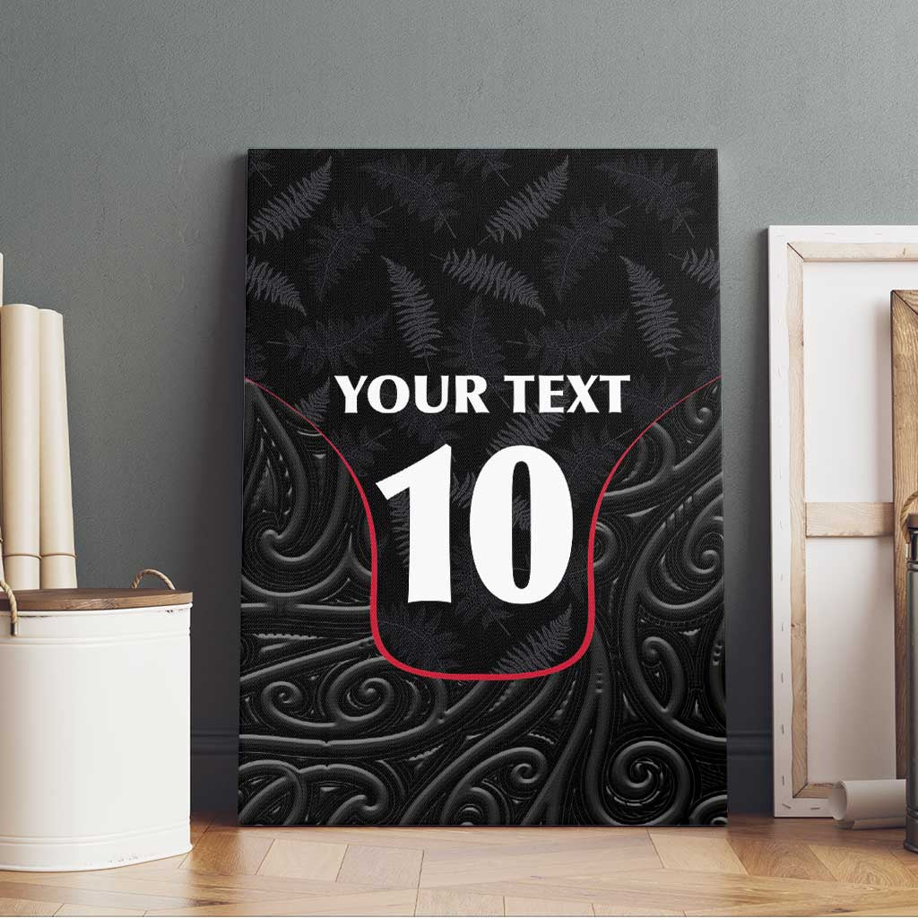 Custom New Zealand Rugby Canvas Wall Art Maori All Black Championship 2024 and Silver Fern LT03 - Polynesian Pride