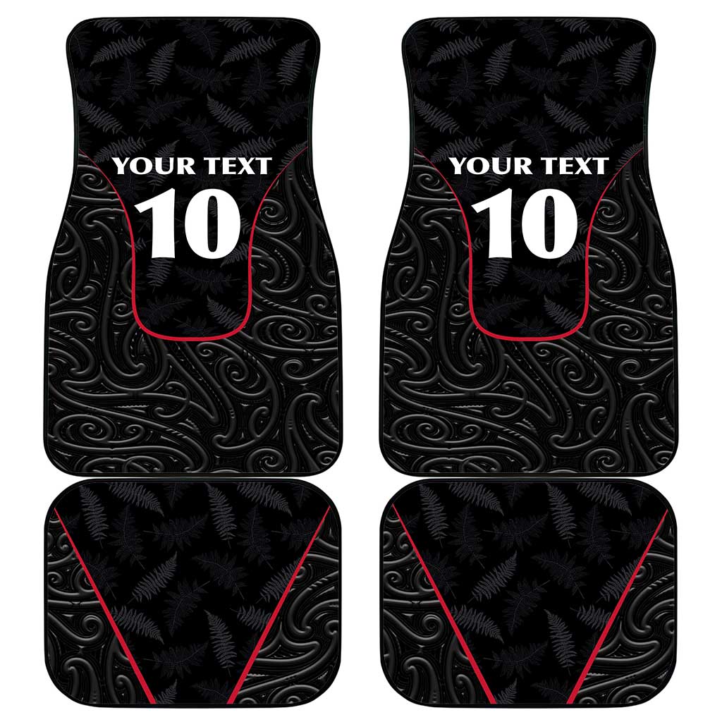 Custom New Zealand Rugby Car Mats Maori All Black Championship 2024 and Silver Fern LT03 - Polynesian Pride