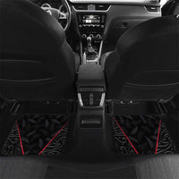 Custom New Zealand Rugby Car Mats Maori All Black Championship 2024 and Silver Fern LT03 Set 2pcs - Back Black - Polynesian Pride