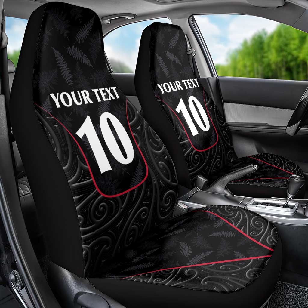 Custom New Zealand Rugby Car Seat Cover Maori All Black Championship 2024 and Silver Fern LT03 - Polynesian Pride