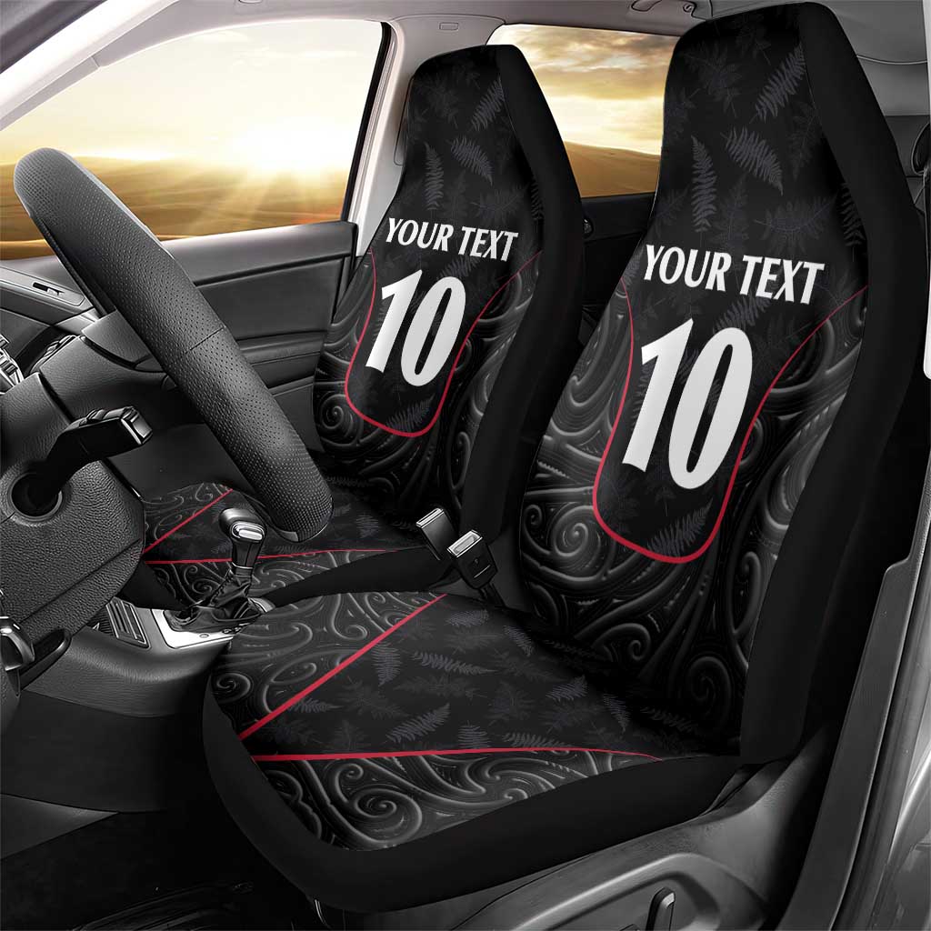 Custom New Zealand Rugby Car Seat Cover Maori All Black Championship 2024 and Silver Fern LT03 - Polynesian Pride