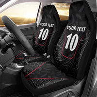 Custom New Zealand Rugby Car Seat Cover Maori All Black Championship 2024 and Silver Fern LT03 - Polynesian Pride