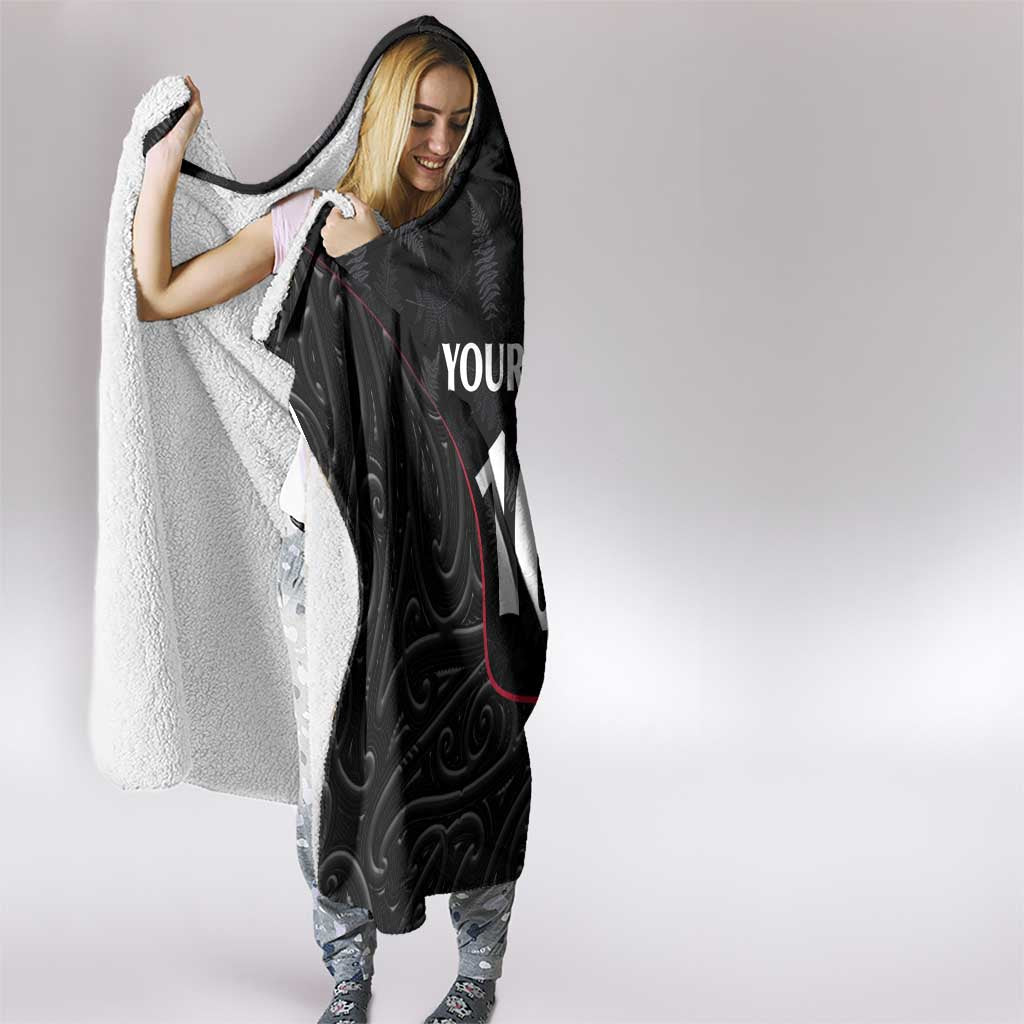 Custom New Zealand Rugby Hooded Blanket Maori All Black Championship 2024 and Silver Fern LT03 - Polynesian Pride