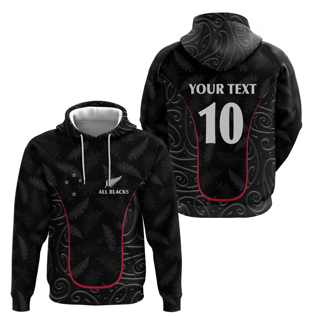 Custom New Zealand Rugby Hoodie Maori All Black Championship 2024 and Silver Fern LT03 - Polynesian Pride