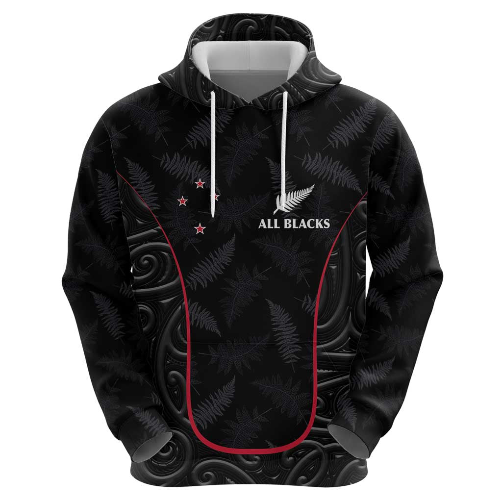 Custom New Zealand Rugby Hoodie Maori All Black Championship 2024 and Silver Fern LT03 - Polynesian Pride