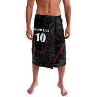 Custom New Zealand Rugby Lavalava Maori All Black Championship 2024 and Silver Fern LT03 Black - Polynesian Pride