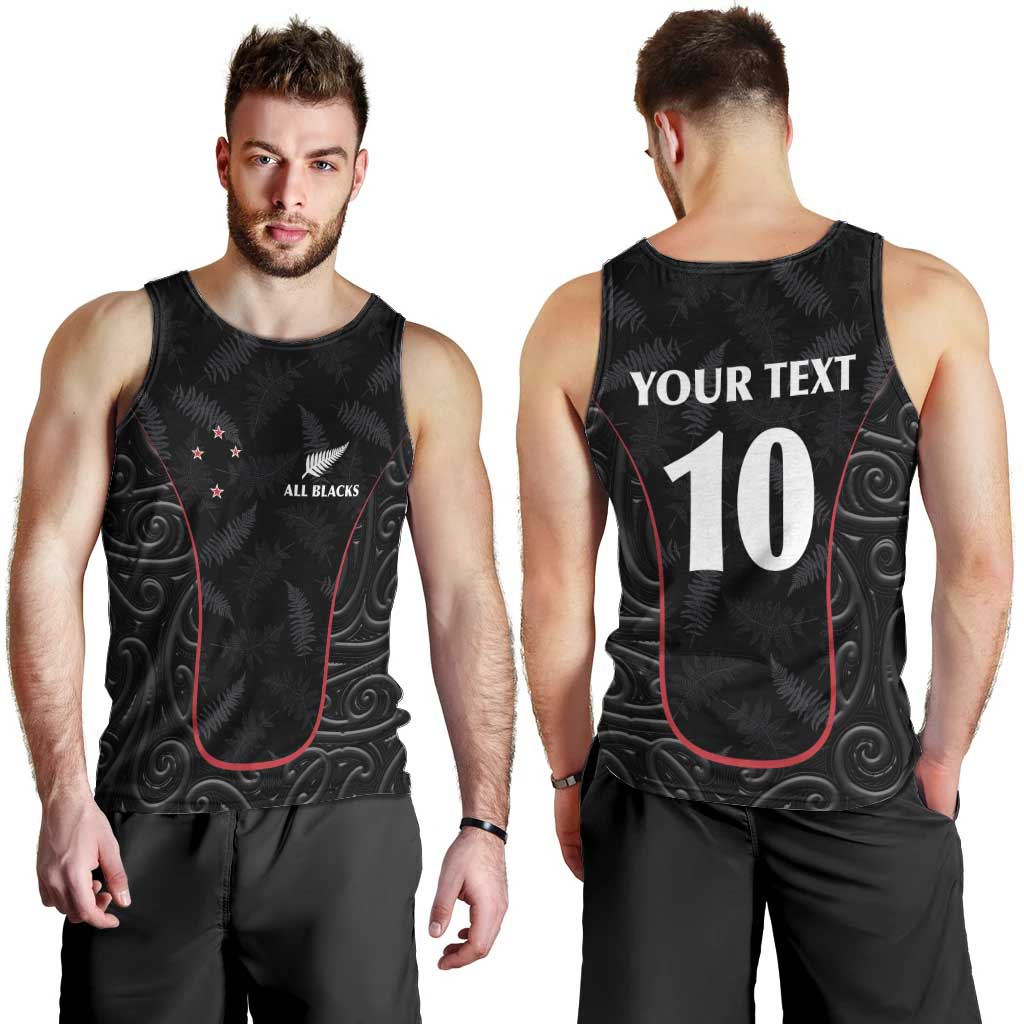 Custom New Zealand Rugby Men Tank Top Maori All Black Championship 2024 and Silver Fern LT03 - Polynesian Pride